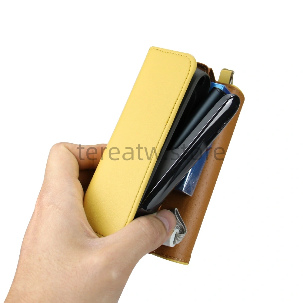 IQOS ILUMA 主機與煙彈專用便攜收納包|全包皮革防摔保護套 2 IQOS ILUMA 防摔便攜煙機煙彈一體收納包