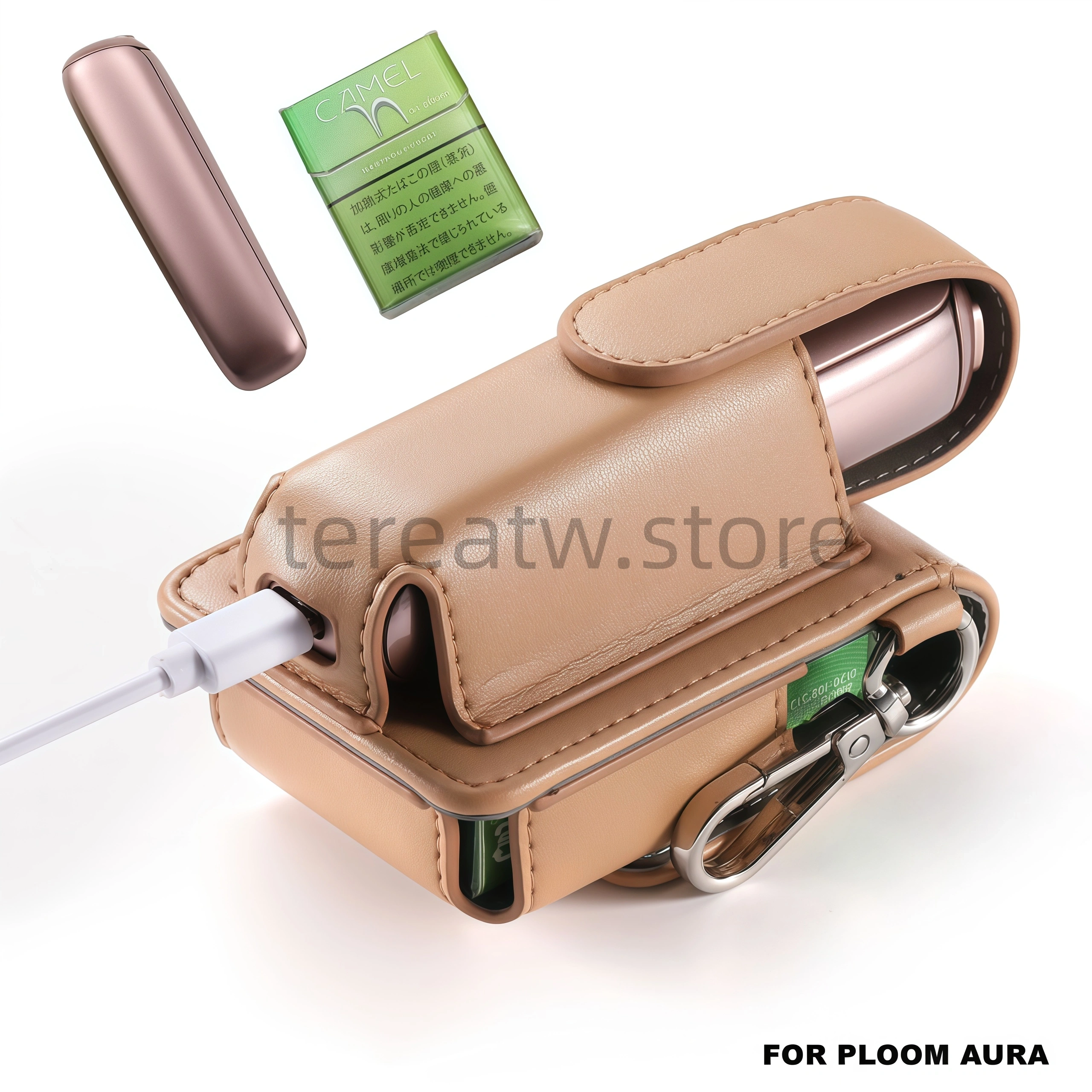PLOOM AURA 專用多功能收納皮套|主機×煙彈一體式防護保護殼 2 PLOOM AURA 收納包