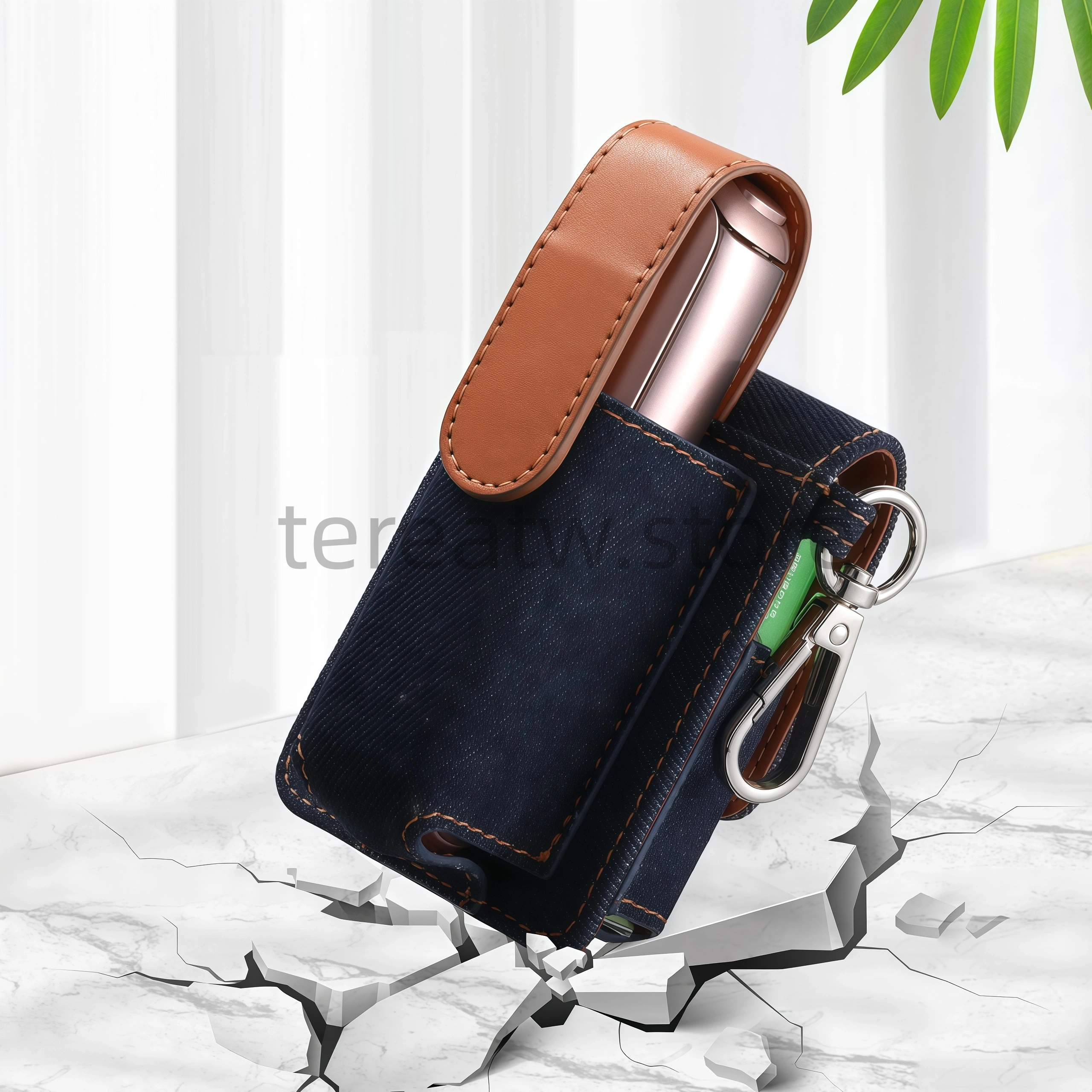 PLOOM AURA 專用多功能收納皮套|主機×煙彈一體式防護保護殼 4 PLOOM AURA PU 皮革多功能包